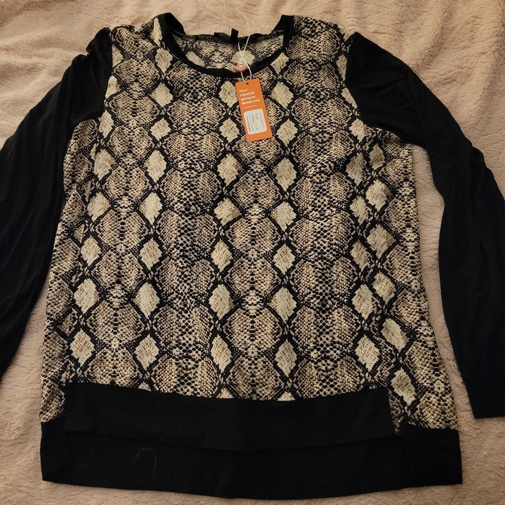Supply & Demand long sleeve animal print